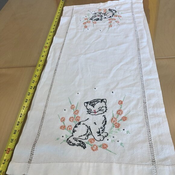 LOT of 6 Hand Embroidered Table Runners - Picture 12 of 16